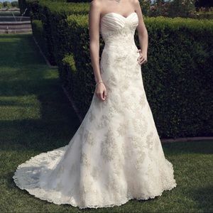 Casablanca Bridal 2161 Champagne Wedding Dress